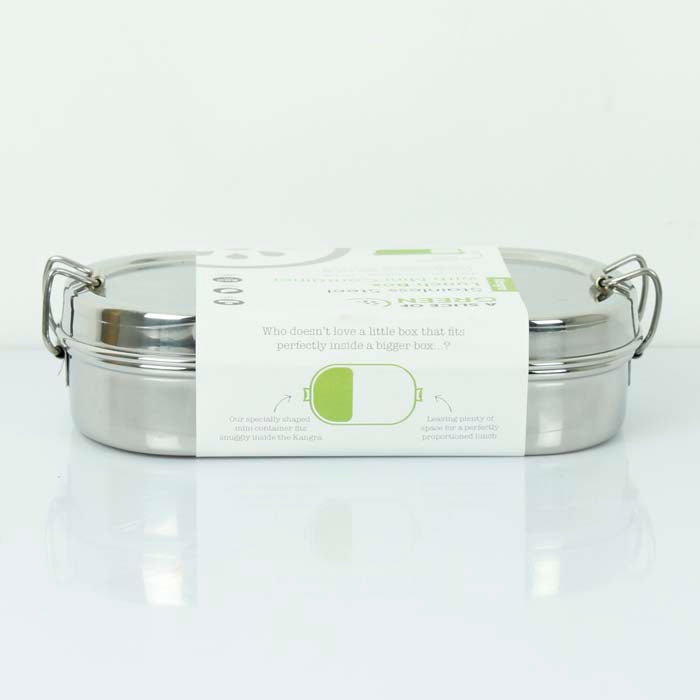 Lunch Box with Mini Container - Slice of Green - Life Before Plastik